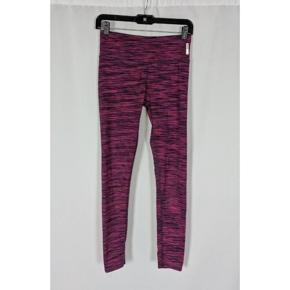 RBX Leggings S Women's Pink Space Dyed Pull On Hidden Pocket Ankle Workout Gym